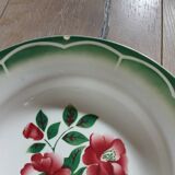 4 Digoin and Sarreguemines soup plates