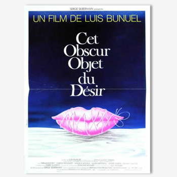 Original movie poster of 1977.Luis Bunnuel.120x160 cm, that obscure object of desire