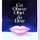 Affiche de cinéma originale de 1977.Luis Bunnuel.120x160 cm,Cet obscur objet du désir