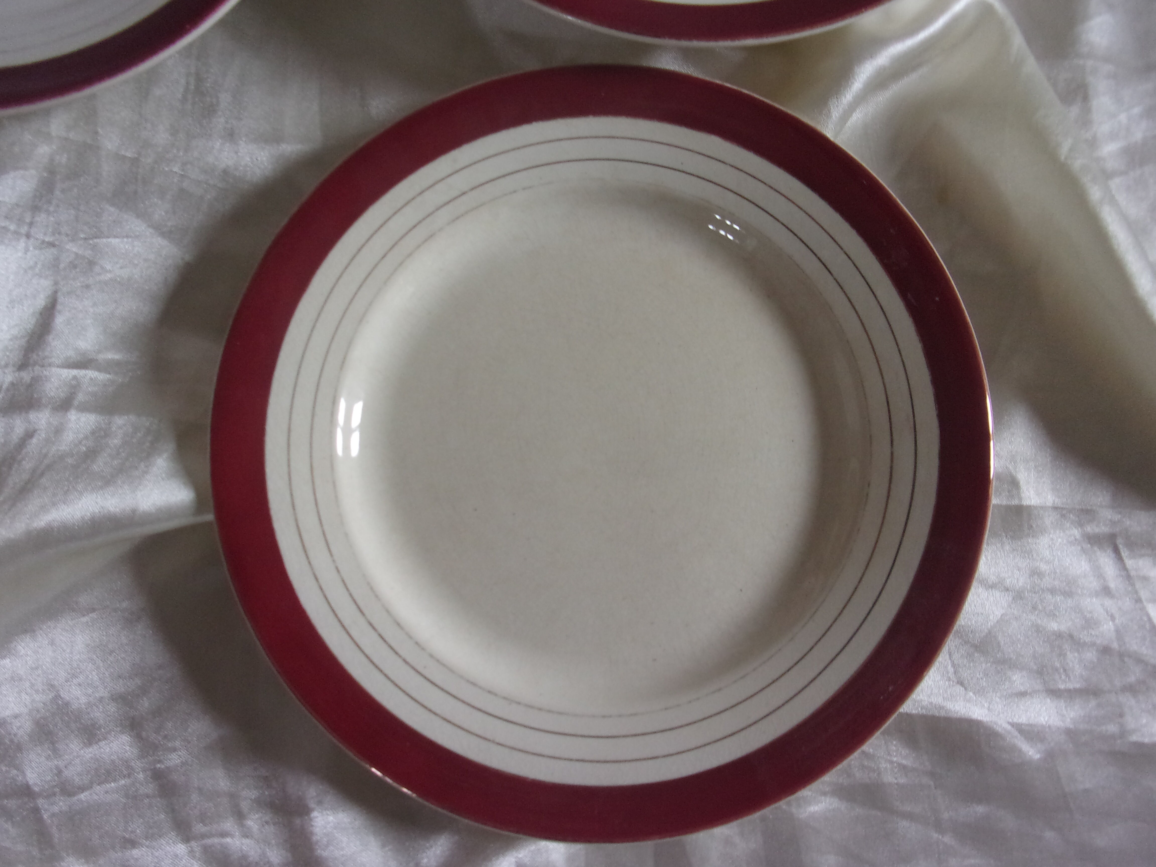 Set of 4 plates Digoin Sarreguemines