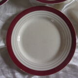 Set of 4 plates Digoin Sarreguemines