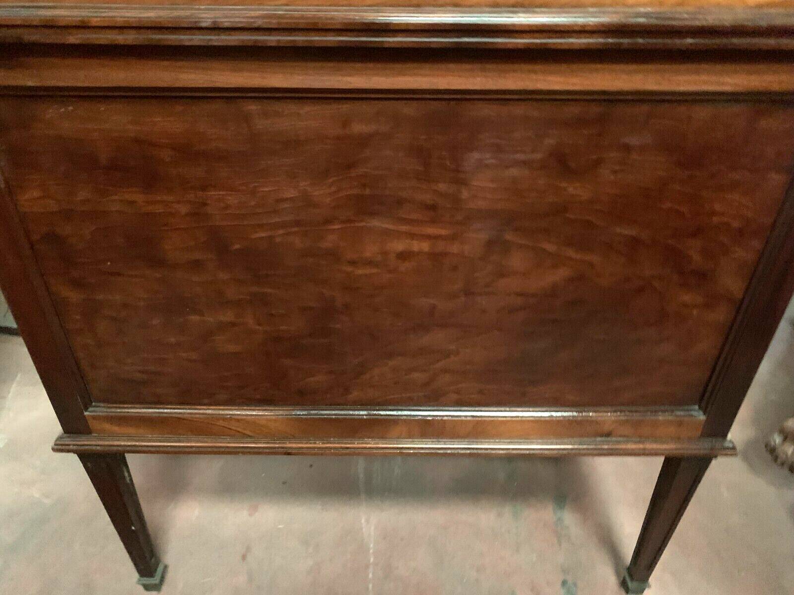 20th century walnut cylinder lady's desk