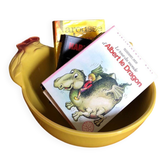 Plat céramique format poule