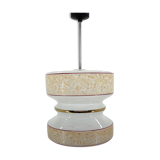 Mid-century glass pendant, 1980's, czechoslovakia