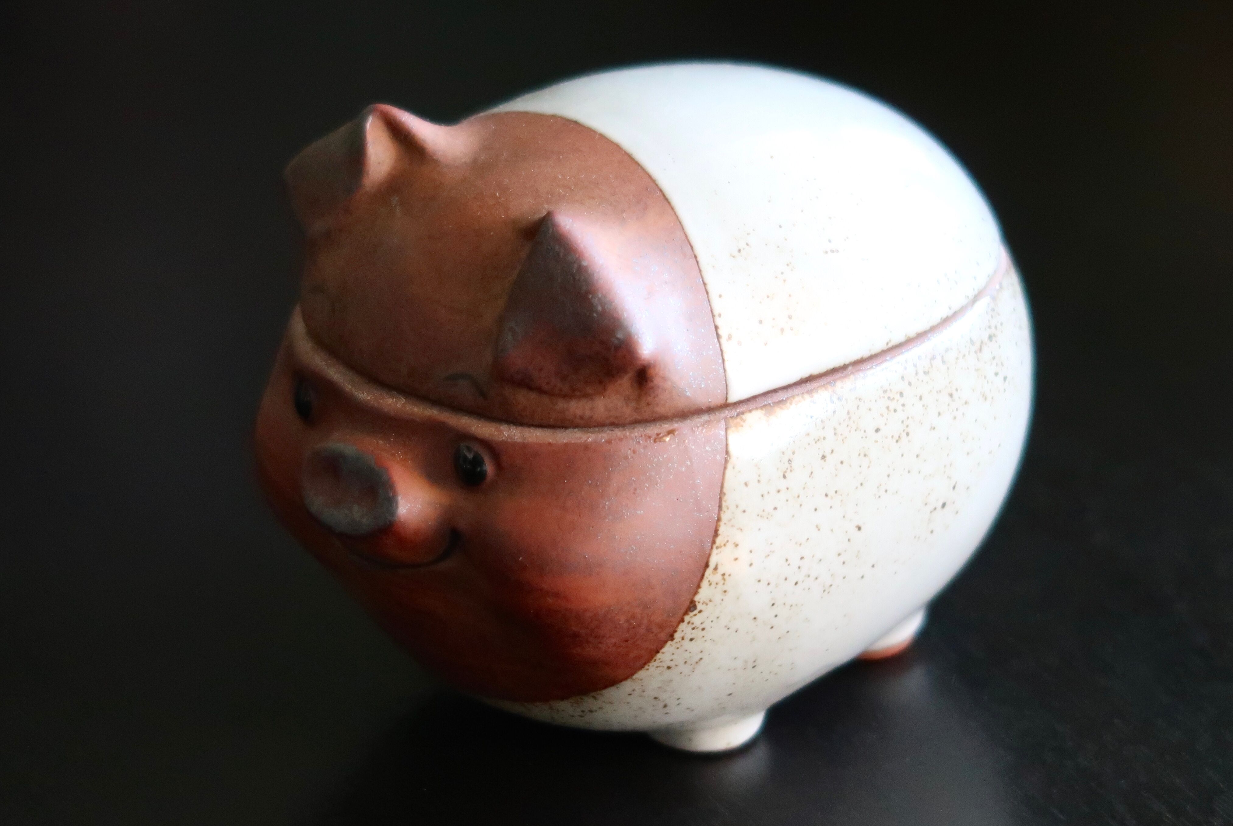 Ceramic "pig" sugar bowl by Ibuki, 1960s