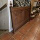 Antique oak headboard