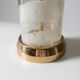 Pair of glass lamps by Bergboms Sweden 1970s