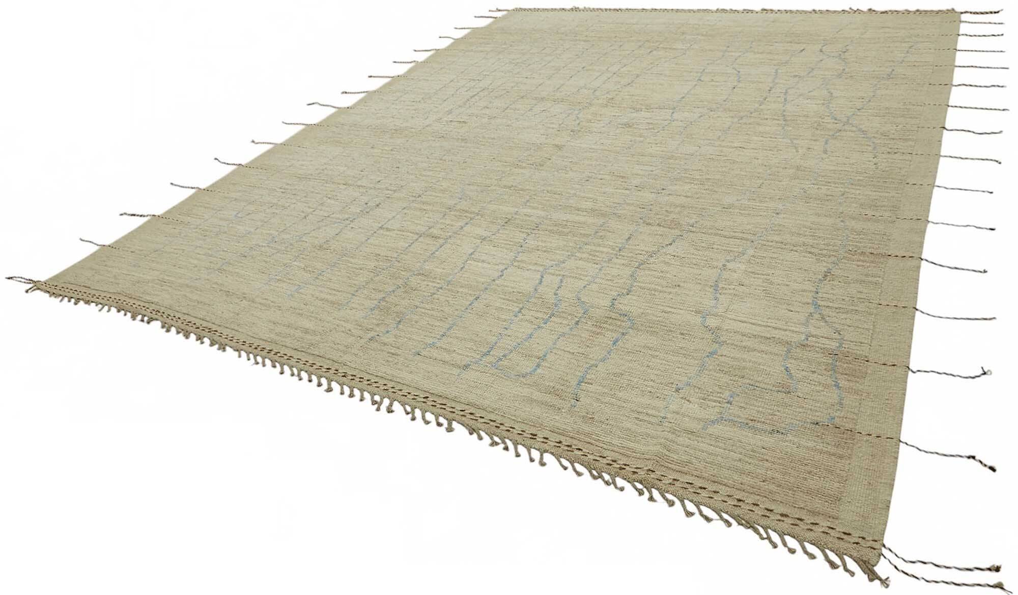 Handmade Turkish One of a Kind 311 cm x 428 cm Beige Wool Carpet