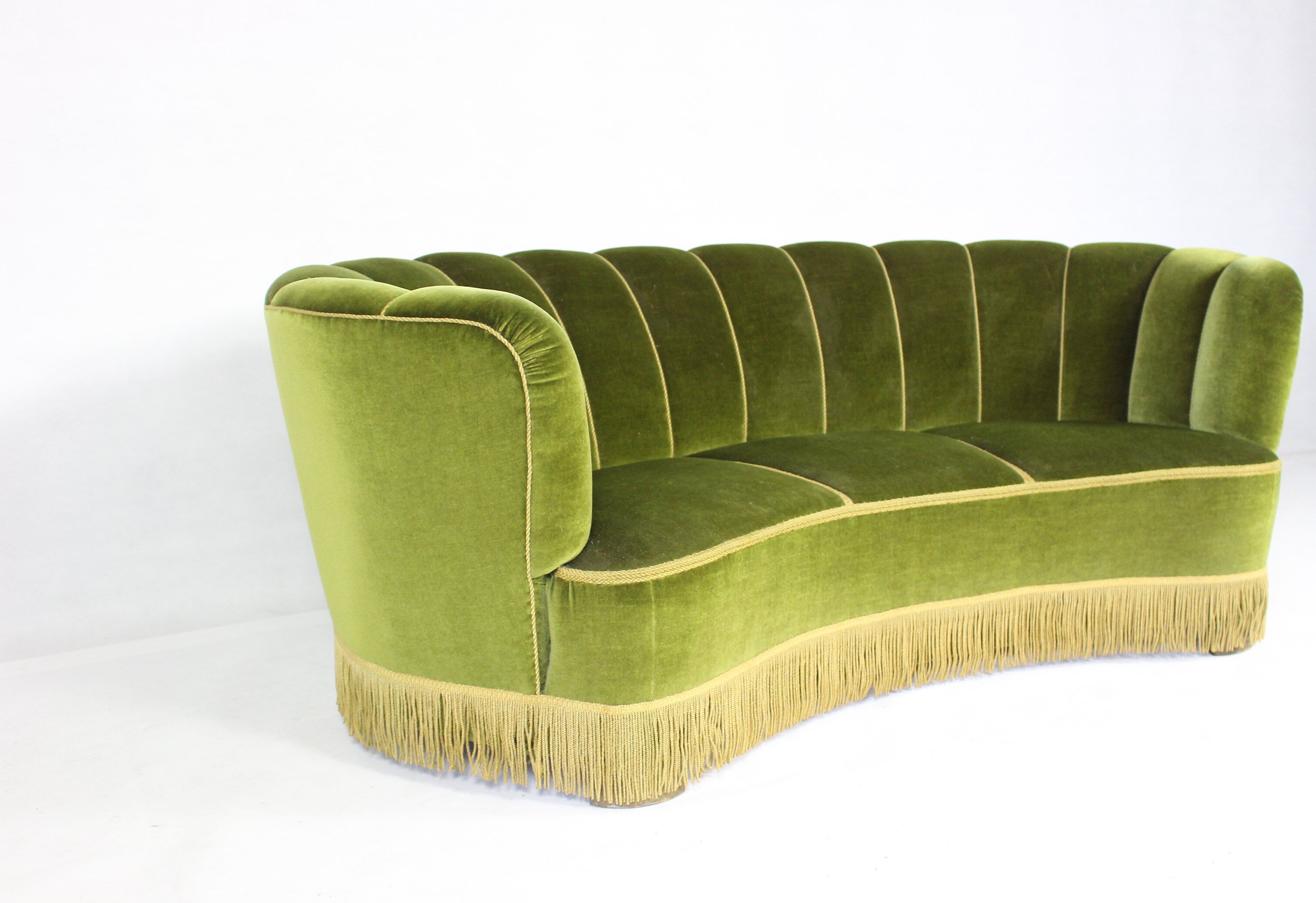 Danish curved banana sofa, 1940