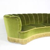 Danish curved banana sofa, 1940