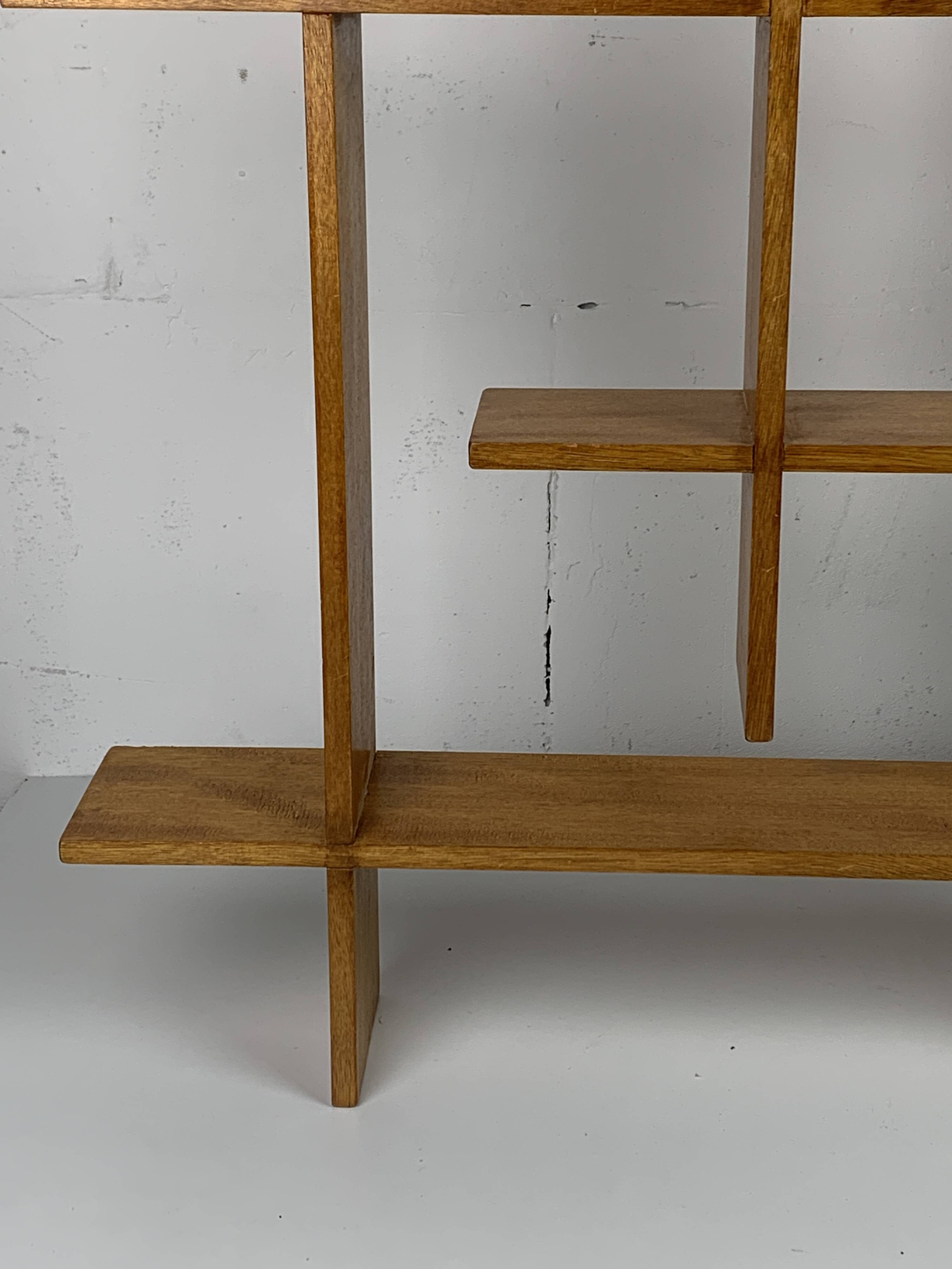 Midcentury Scandinavian teak wall shelf unit, 1960s-1970s