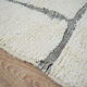 Tapis berbère blanc 255 x 152 cm