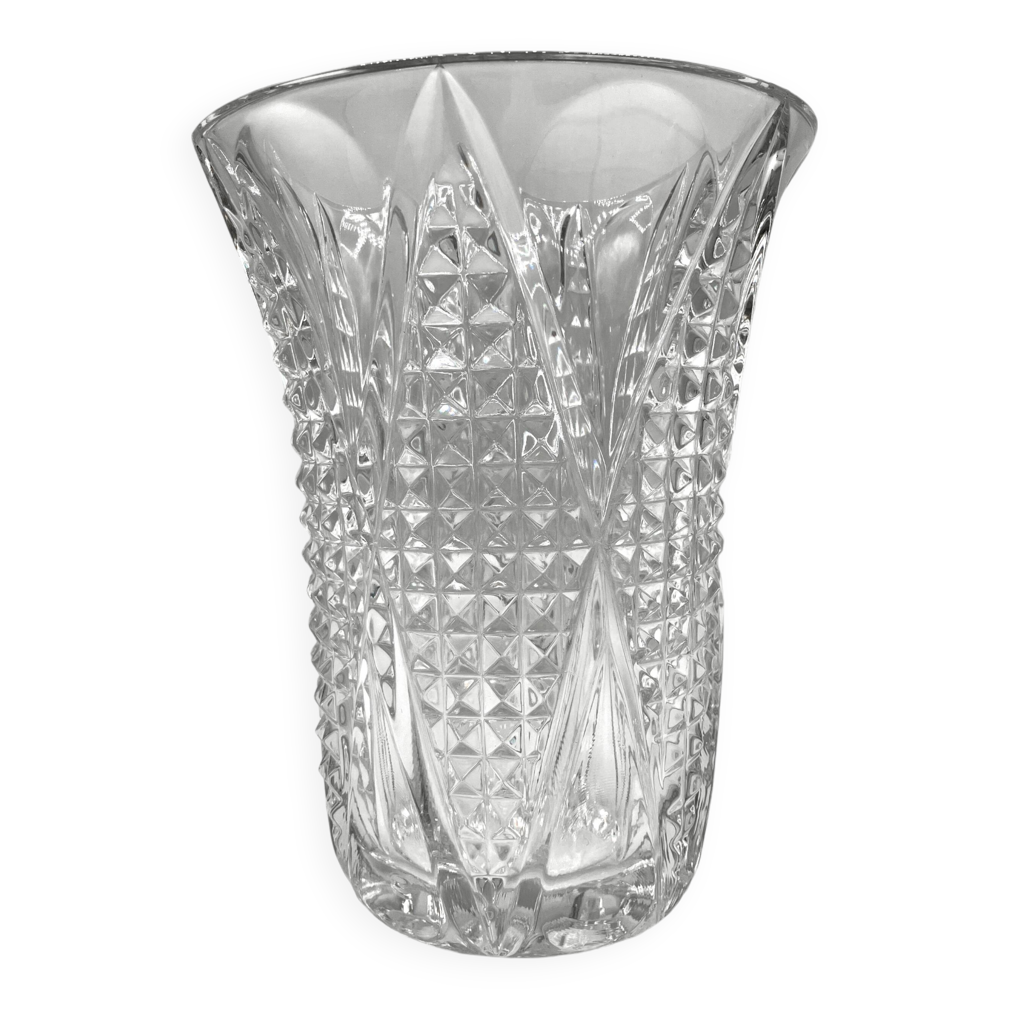 "Sonia" vase • Luxval collection • VAL SAINT LAMBERT • 1935 • Pressed glass