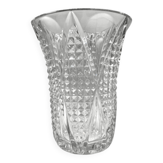 "Sonia" vase • Luxval collection • VAL SAINT LAMBERT • 1935 • Pressed glass