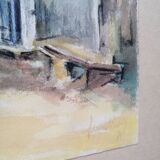 Tableau aquarelle ruelle