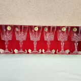 6 crystal walking glasses