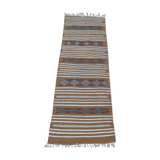 Tapis couloir fait main multicolore traditionnel 180x67cm