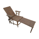 Former rattan and bamboo lounge chair in 1920