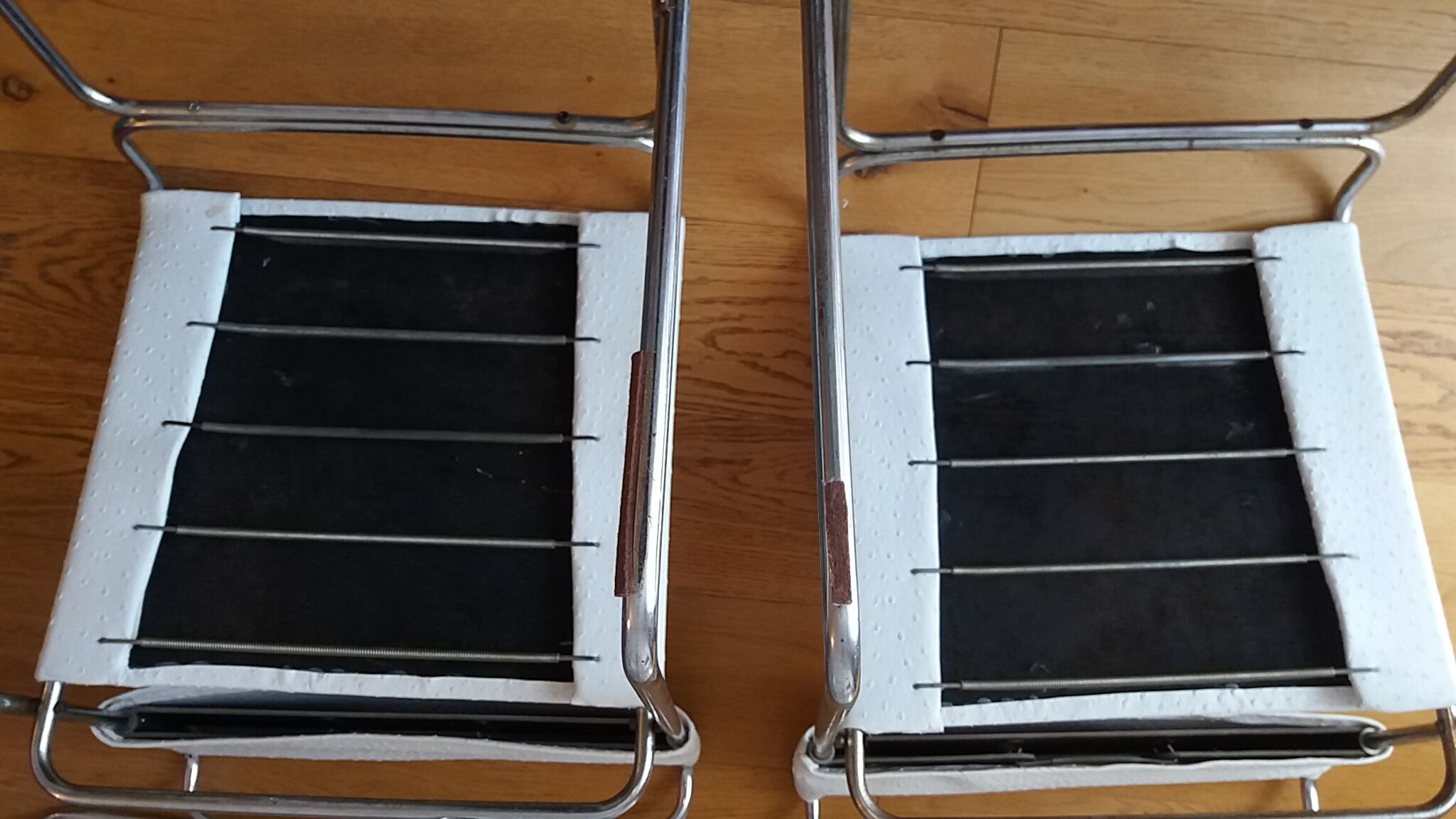 4 chairs luge stackable 60s