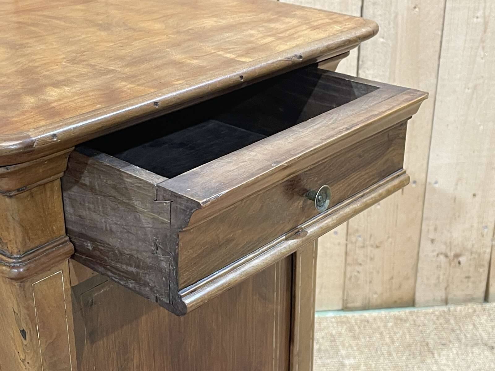 Late 19th century fruit wood bedside table