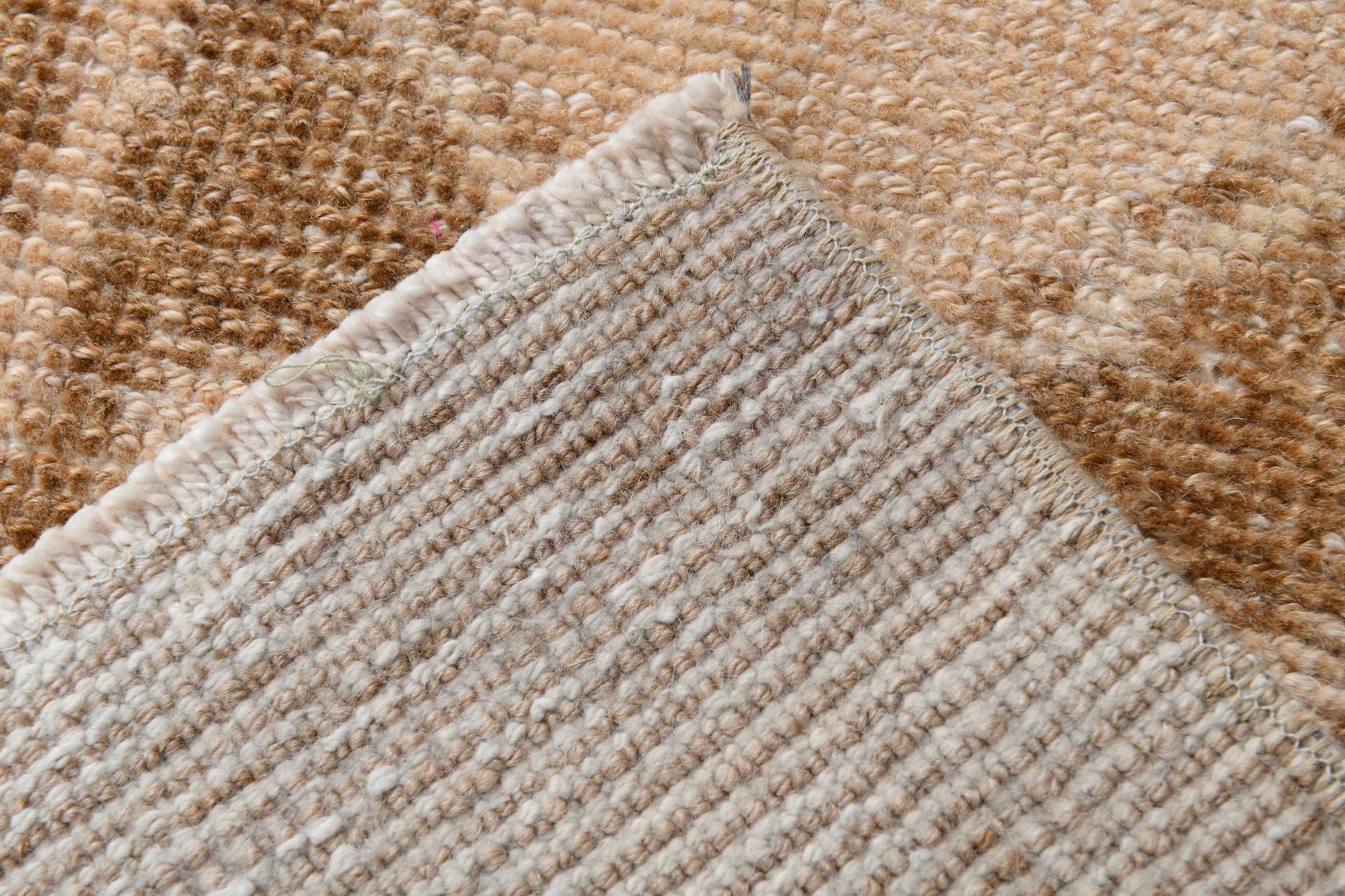 Tapis marron beige turc vintage 94x52cm