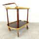Neoclassical brass drinks trolley, 1960s