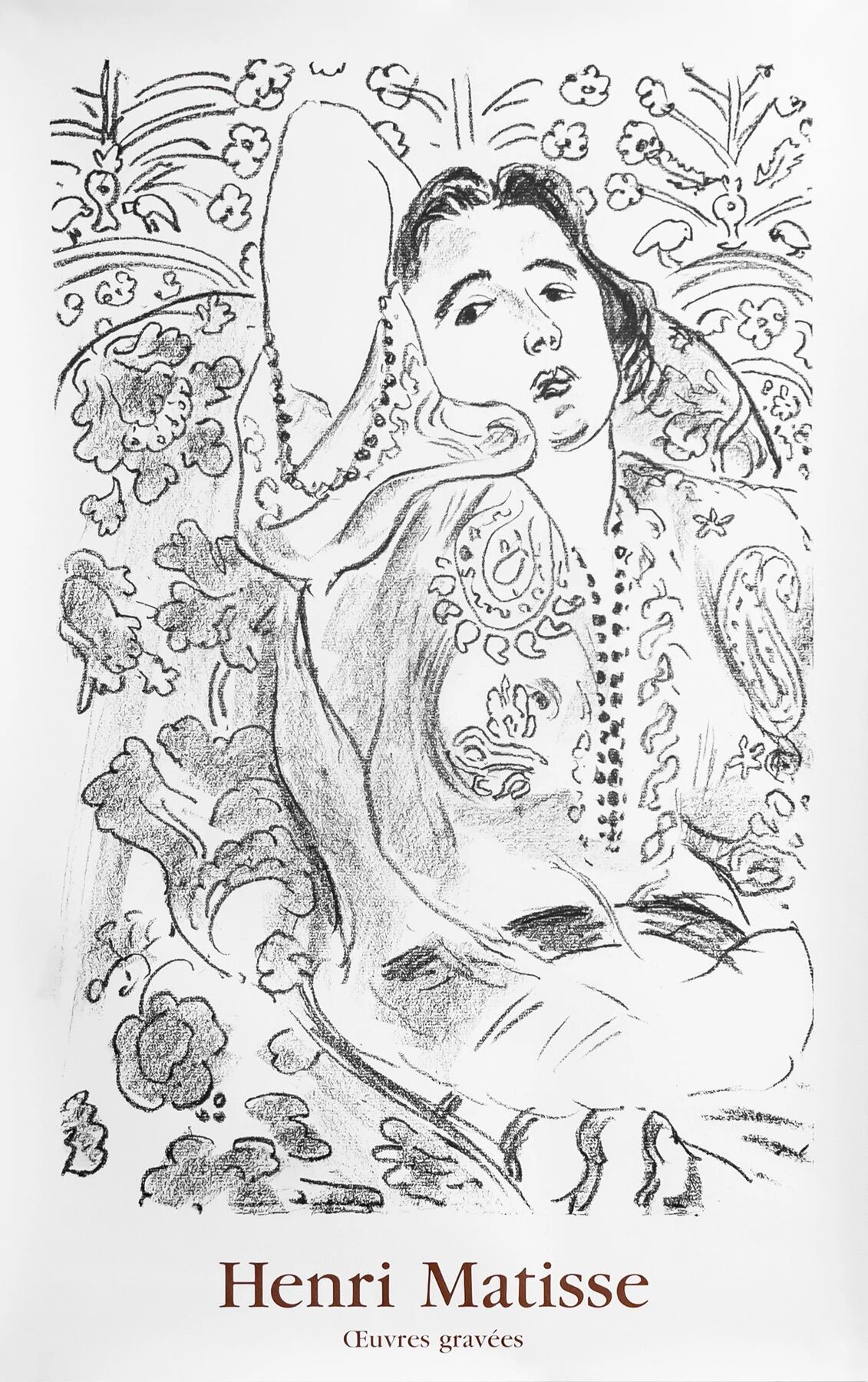 Original poster Henri Matisse, Engraved works, 1984