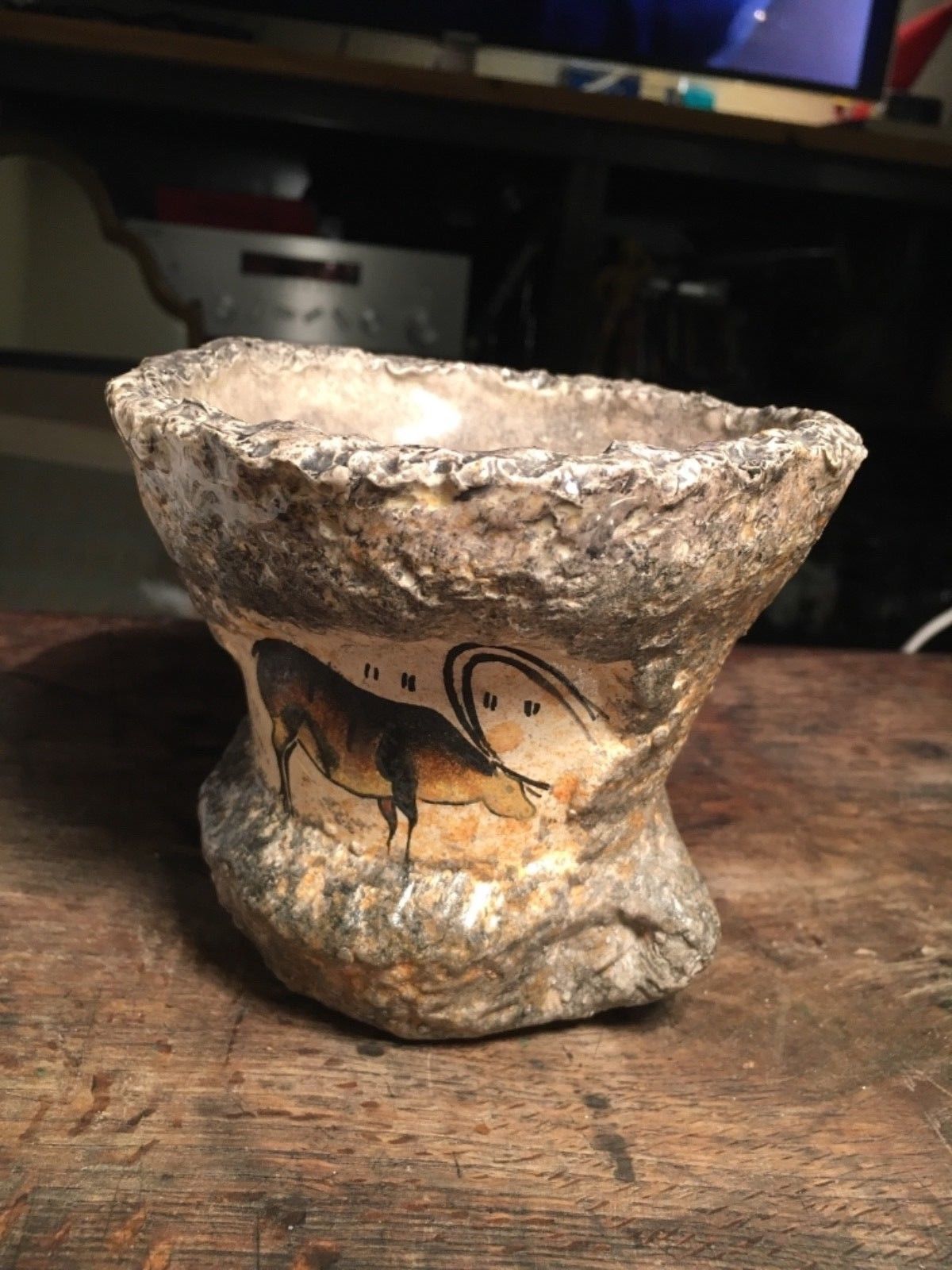 vase signed Vallauris Chiron