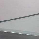 Console en métal chromé des années 1970