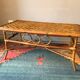 Table basse en rotin