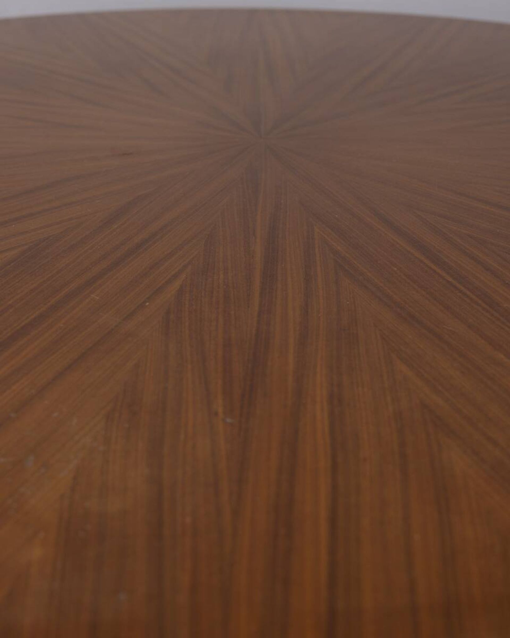 Vintage wooden round table from 1960s designed by Carlo Ratti for Lissoni