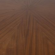 Vintage wooden round table from 1960s designed by Carlo Ratti for Lissoni