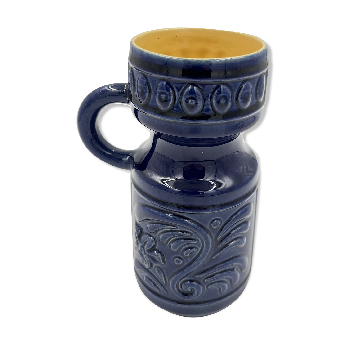Blue ceramic vase