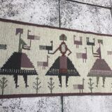 Swedish flat weave rug 1950