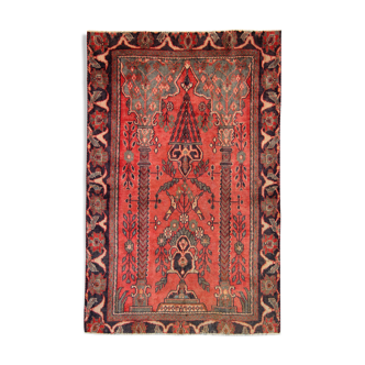 Vintage Red Wool Persian Area Rug- 110x170cm