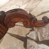 Table guéridon violonné acajou époque xix