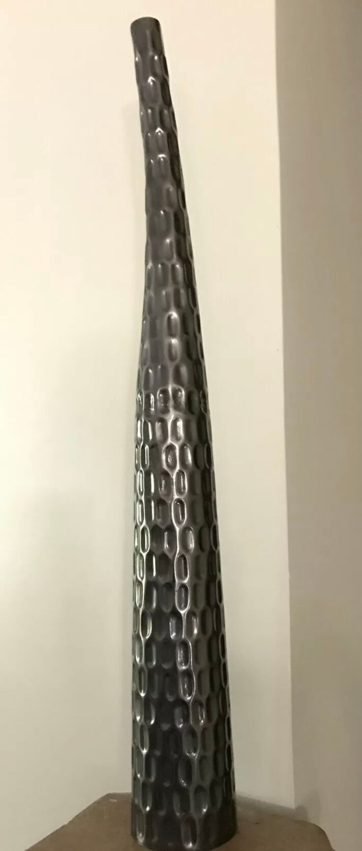 Metal vase soliflore shape design 70 cm