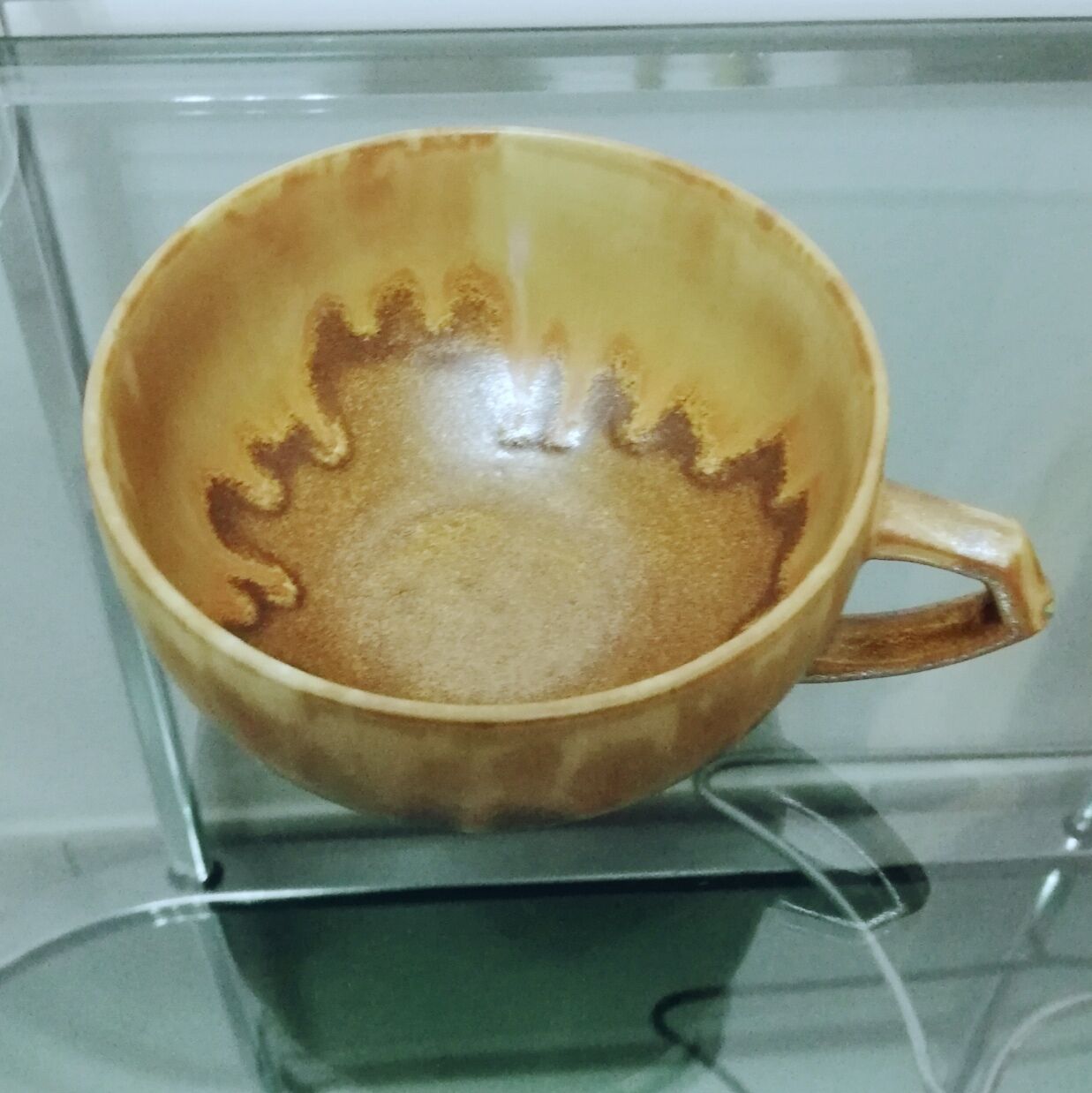 Duo of sandstone cups