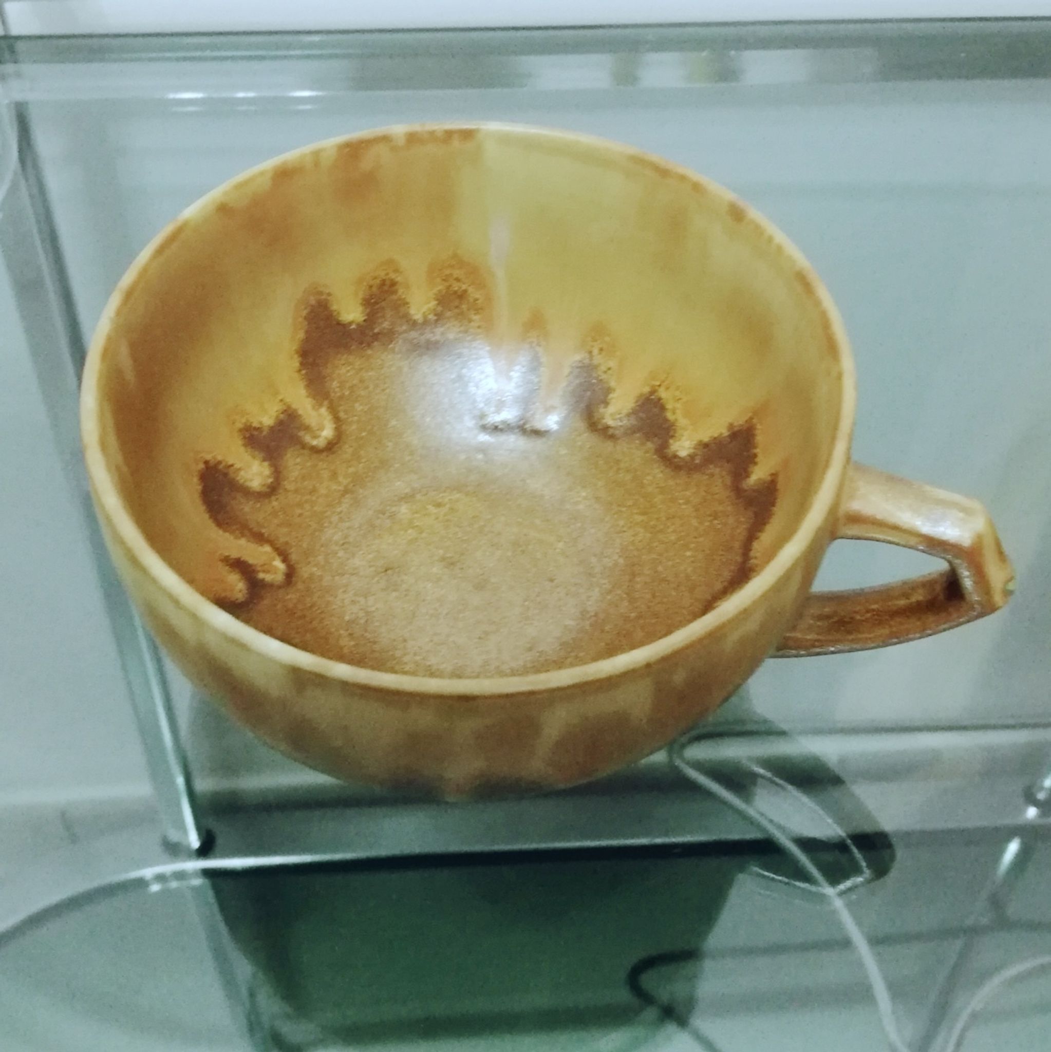 Duo of sandstone cups