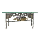 Coffee table "Amethyst" signed Henri Fernandez