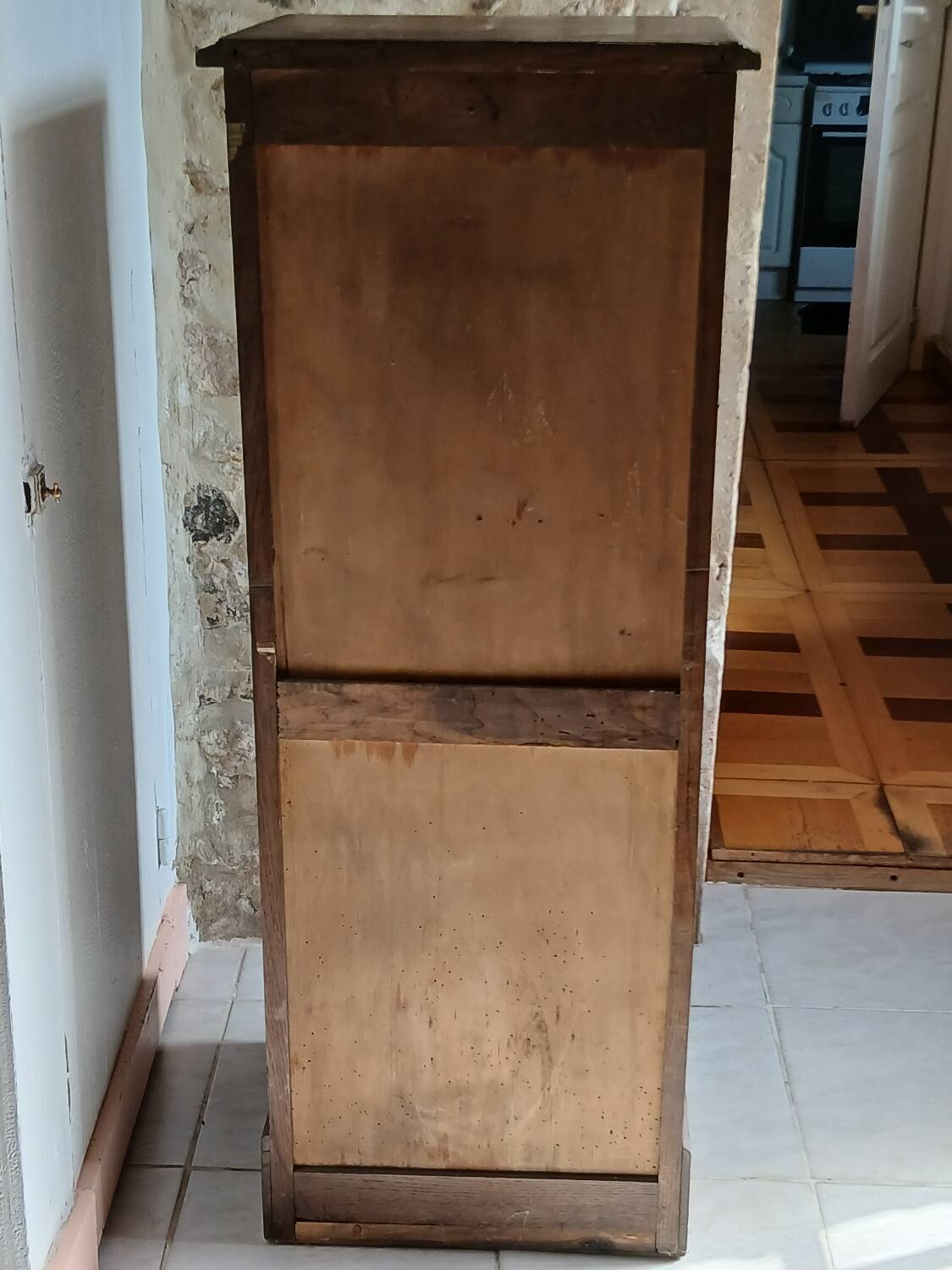 Vintage Filing Cabinet / Roll-Top Cabinet Circa 1940 – Oak Veneer