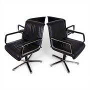 Set of 4 Wilkhahn Delta swivel chairs by Delta Design, 1970