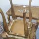 Set of three nesting tables in gilded wood in Florentine style Hollywo.