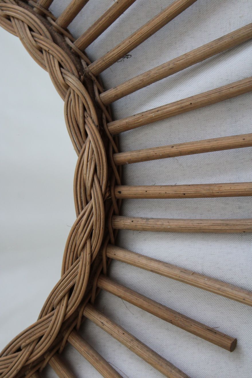 Mirror sun rattan 62cm