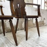 Pair of Savoyard armchairs