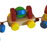 Toy wooden train