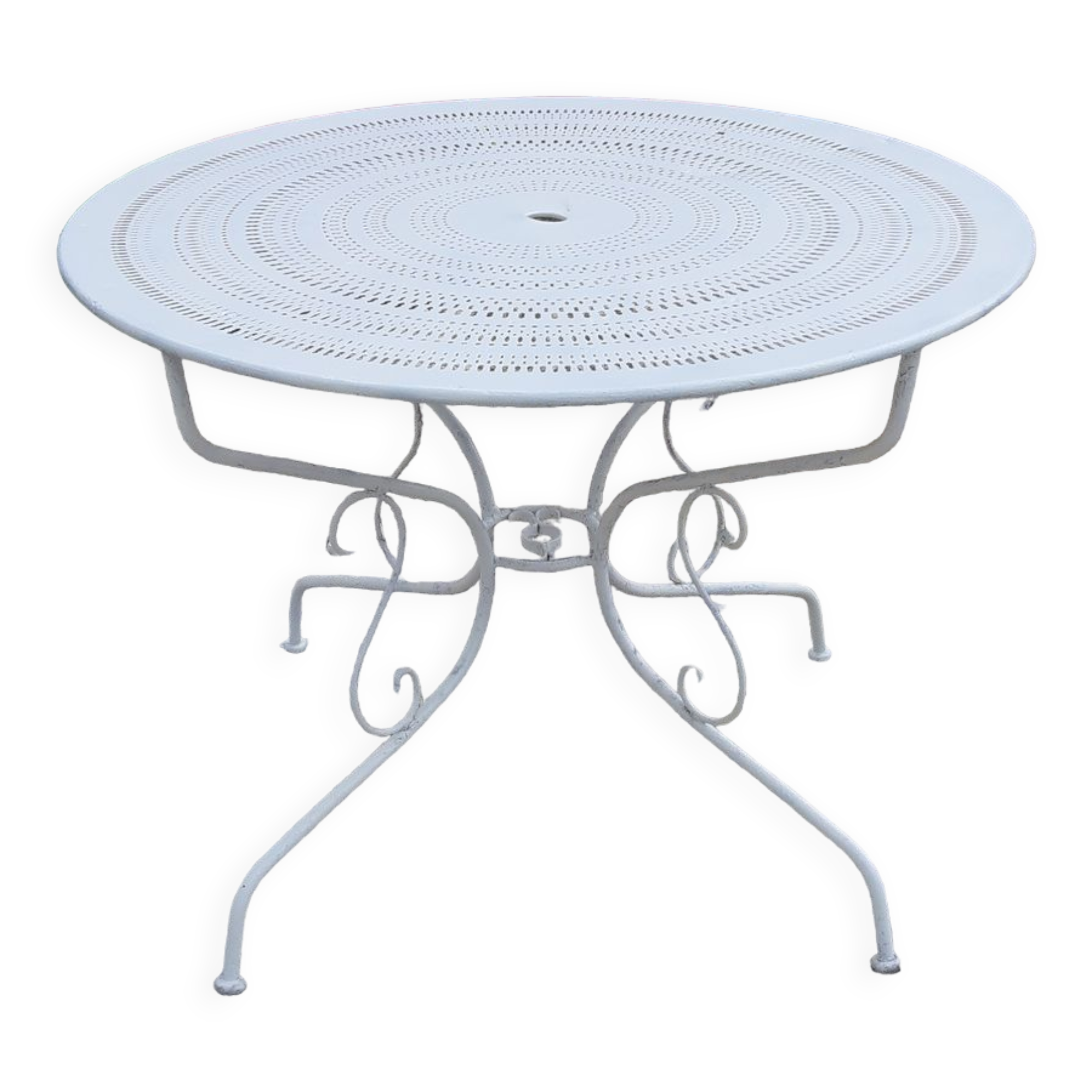 Wrought iron garden table 1900