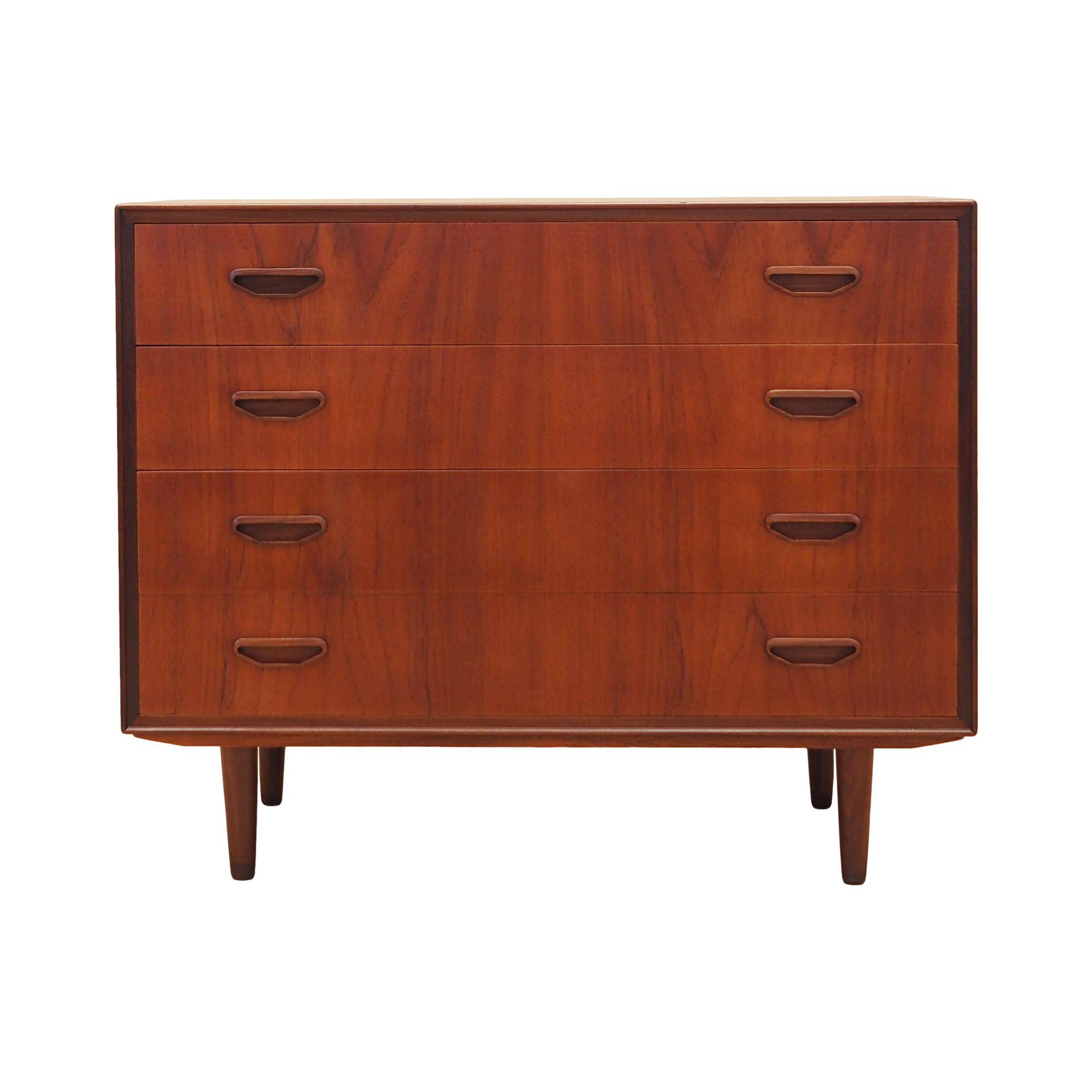 Teak chest of drawers, Danish design, 1970s, production: Denmark