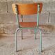 Vintage wood & metal school chair