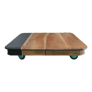 table basse sur roues